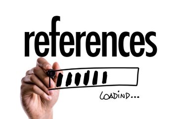 The word references and loading bar written on a clear board in marker